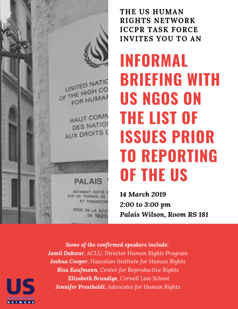 USHRN ICCPR Briefing